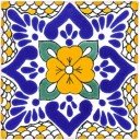 Mexican Talavera Tile Polanco Amarillo